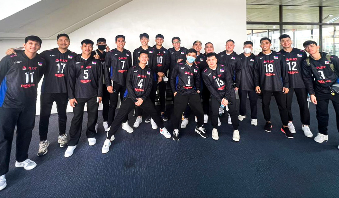 PNVF men’s volleyball pool arrive in Taiwan for 10-day training camp